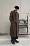 AVIVA JIFEI XUE Oversized long coat with detachable vest AJX-FW22-OLC-BR-SHENZONG Dark Brown FW22-OLC-BR